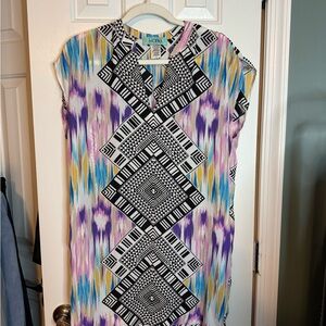 NEW Karlie Multicolor Geometric mini Dress